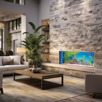 Solutions True flame media wall fire